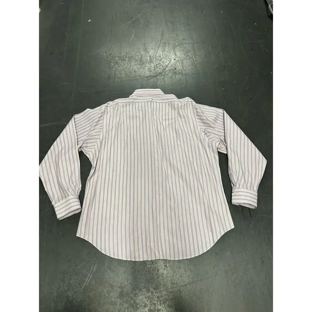 Polo Ralph Lauren Button Up Dress Shirt Classic‎ Fit Striped Multicolor Men’s XL
